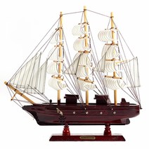 BK엔틱인테리어 원목 모형배 36cm-랜덤발송 결혼선물