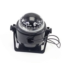 해상 나침반 LED 해양 요트 자기 선박 방향 정밀 특수, 블랙, 1개