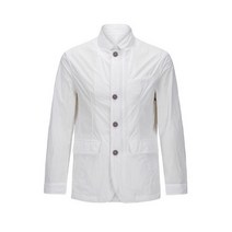 코오롱 브렌우드 경량 자켓형 점퍼 화이트 솔리드 스탠 카라넥 클래식 벤틀레이션 심플핏 BRUAM19521WHX