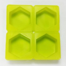 [캔들이케아] 인기비누몰드, 04_민무늬 욱각4구몰드