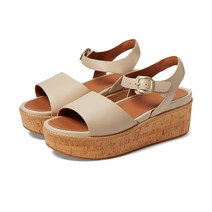 FitFlop Eloise 코르크 랩 가죽 백 스트랩 웨지 샌들 여성샌들 친구선물