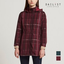 올리비아로렌 빅체크 후드 롱 점퍼 MDBCLWF8311