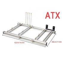채굴기 케이스 컴퓨터 본체 데스크탑 야외 PC 테스트 벤치 DIY 오버 클럭 마더 보드 알루미늄 프레임 섀시 브래킷 그래픽 카드 지원 ITX, 협력사, ATX