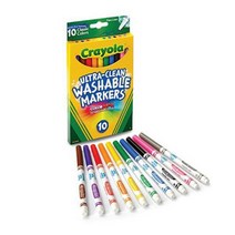 학습준비물 크레욜라 가는선 수성마카 울트라클린 10색 _ 230120EA, 쿠팡 본상품선택