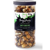 Funky Chunky 고메 팝콘 초콜릿 팝콘 프레첼 및 너트 믹스 너티 초코 팝 538.6g18온스 높이 통 1팩