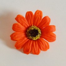 비누꽃 비누꽃바구니 꽃다발 플라워박스 50pcs 직경 5cm 비누 데이지 꽃, [02] 주황색