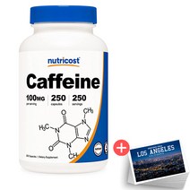 Nutricost 뉴트리코스트 카페인 Caffeine 100mg 250정 +포스트 카드 세트