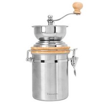 커피그라인더Portable Manual Coffee Grinder Handheld Coffee Bean Mill 304 Stainless Steel Manual Coff, 01 은
