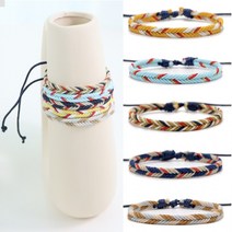 커플아이템 에스닉 소원 매듭팔찌 학생 패션 행운 악세사리 끈