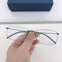 순수 티타늄 안경테 남녀공용 레트로 스퀘어 비즈니스 덴마크 브랜드 근시 노안 안경