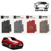 폭스바겐 골프 코일매트 카매트 풀확장 전차종 커스텀제작, 폭스바겐골프6세대(09~13년)1열+2열확장형 브라운