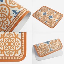 옥이드림 북유럽풍 가죽 식탁매트 프렌치 45CM 식탁방수매트 식탁매트추천 테이블데코