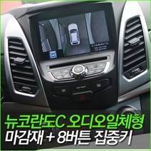 뉴코란도C 오디오일체형 내비게이션 마감재/네비매립/카오디오/트립컴퓨터/차량/자동차용품, 뉴코란도C일체형마감재+8버튼집중키