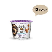 King Arthur 킹아서 글루텐 프리 쏠티드 카라멜 칩 초콜렛 케익 믹스 1회분 64g 12팩 Gluten-Free Single Serve Chocolate Cake With