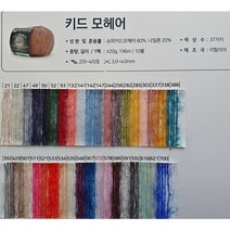 이탈리아 몬디알 키드모헤어/최고급스웨터털실/모헤어뜨개실, 621탁한 민트