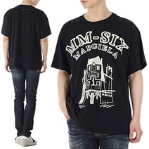 기타 [명품]23SS 메종마르지엘라 MM6 로고 프린팅 오버핏 반팔 ..