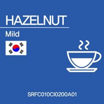 고소한 맛과 향이 특징인 헤이즐넛 마일드향 원두커피 1kg, 홀빈