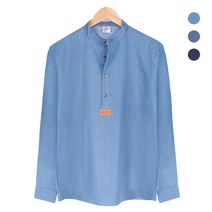 레디코 셔츠 남자청 오버핏청 유니클로청 데님 _NWM004_Blue 청코디