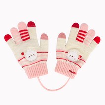 (ML0016) 몰랑하트기모터치장갑 여아기모니트장갑 어린이손가락장갑