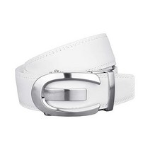 115346 MACBELT 구멍없는 골프벨트 넓이 35 mm 길이 46.5 inches (118 cm), A-3 가죽 화이트 MBW-800sv