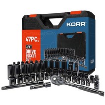 KORR Tools 임팩트 소킷 세트 47피스131281, 47-Piece