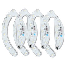 꾸미라이팅 LED모듈 15W 포밍램프 부메랑 일체형 LED형광등, 주광색(형광등색) X 4개