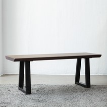 베스트리빙 [리퍼상품]우드슬랩 1200 통 원목 벤치의자 2color, 월넛