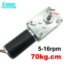 모터속도조절기 도매 A58SW31ZY 7-470rpm DC 24v 웜 기어드 모터 1.6-70kg.cm 높은 토크 D 샤프트 12v 회전 테이블 도어 자동 잠금, 12v 40rpm, Package B