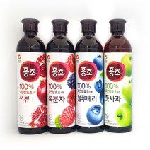청정원 자연발효 홍초 900ml 석류 블루베리 복분자 사, 1개