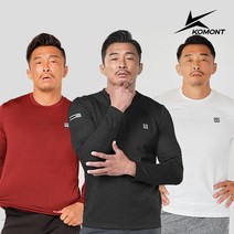 코몽트 남성 전사 반집업 긴팔티셔츠 (블랙) K11MR107-BK