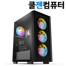 쿨젠컴퓨터 게이밍 컴퓨터 조립PC 윈도우11 탑재 배그 롤 발로란트 오버워치2 서든 로스트아크 검은사막 디아블로 스팀 게이밍PC 게임용 데스크탑 본체, 풀세트03) 12400F / 3060Ti / 16GB
