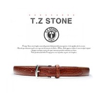 MDG2599 티지스톤 TZ1D101LB 클래식 악어패턴 연브라운벨트 벨트/남성벨트/정장벨트/캐쥬얼벨트