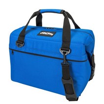 AO Coolers 고밀도 단열재가 있는 오리지널 소프트 쿨러 모시 오크 24캔, 24-can, Royal Blue