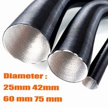 물호스 세차용품 고압 분사기 분무기 PVC 실리콘 호수 25mm 42mm 60mm 75mm 직경 100-200cm 길이 에어 디젤 주차 히터 덕트 파이프 튜브 호스 블랙 Webas, CHINA, 42mm Length 150cm