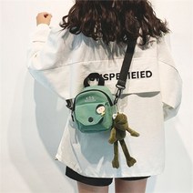 캐주얼 미니가방 보조가방 귀염 원형가방-키링미포함