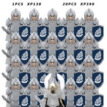 중세 기사 그룹 빌딩 블록 KT1051 드워프 엘프 액세서리 모델 부품 DIY 21 개, 04 SET  B