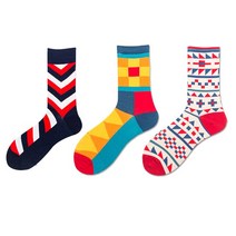 로드바이크 신제품 컬러풀 사이클링 양말 남성 및 여성용 로드 바이크 자전거 통기성 위킹 아웃도어 코튼, 04 3 PAIRS_01 EUR 40-45