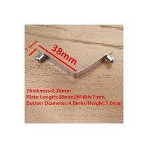 고정핀 스냅핀 R핀 더블 싱글 할로우 버튼 클립 카약 패들 스냅 스프링 텐트 폴 튜브 잠금 천막 텔레스코픽 파편 3mm 4mm 5mm 50개 295231, 7.6x38mm