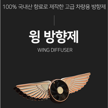 차량용 방향제 석고 윙 명품 날개 스틸 모니터 걸이 도베르만 디퓨저 커피향 텀블러 퍼퓸, 실버/블루밍부케