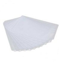 FCSHOP 2x 10Pcs A5 A6 플라스틱 노트북 신용 이름 카드 홀더 삽입 리필 주최자, 화이트, PVC