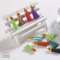 부자재 태슬 재료 마크라메 코바늘 참장식 가방, 샤무드태슬(실버)_7.네이비