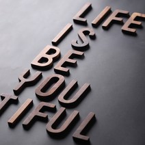 2개묶음 0206-040 원목 알파벳 이니셜 A-Z 나무글자 우드 로고 1+1 대박다잘됨몰, 알파벳 M(대문자)