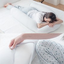 쿨바디필로우 냉감 바디필로우 쿨링 U자형 여름 베개 찰쌀떡 모찌 안고자는 롱 큰 긴 대형 롱, 냉감바디필로우(대형)