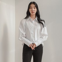 모노앳디 벌룬 슬리브 프릴 커프스 셔츠