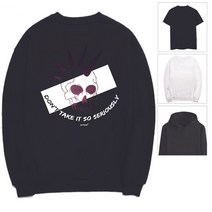 키밍 SKULL 티셔츠 락스타일 해골 머리 맨트맨 후드티