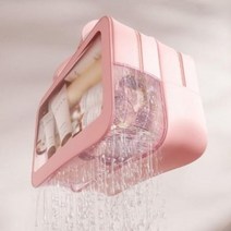 오너클랜 여행용 물놀이 워시백 세면백 대용량 목욕가방 화장품[WBDF03E], 이중분리형-블랙