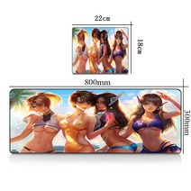 장패드 Kawaii-오버워치 게임용 마우스 패드 데스크 프로텍터 Pc 오피스 액세서리 책상 매트 확장 애니메이션 귀여운 키보드, [01] 300x600x2mm, [04] FH001655