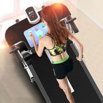 난간 전기 접이식 달리기 기계가있는 미니 음소거 러닝 머신 홈 접이식 보행기 실내 피트니스 장비, 베이지, 01 Beige