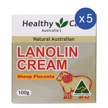 헬씨케어 라놀린 위드 양태반 플라센타 100g 5팩 Healthy Care Lanolin with Sheep Placenta