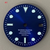 시계 다이얼 수정 액세서리 태양 패턴 Literal No/Single Calendar NH35 4R36 무브먼트용 밝은 색상 29, 17 17